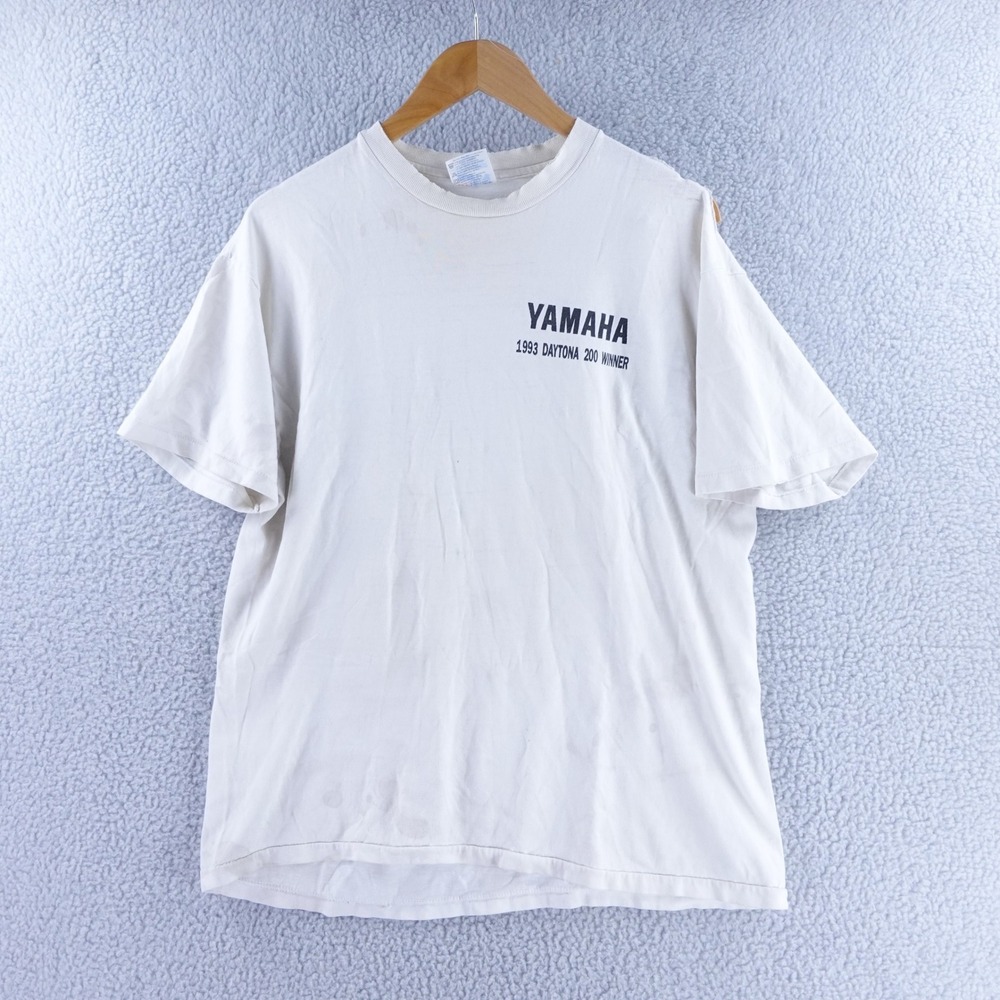 Vintage Yamaha 1993 Daytona 200 Winner T-Shirt Hanes Thrashed Beefy-T Large USA